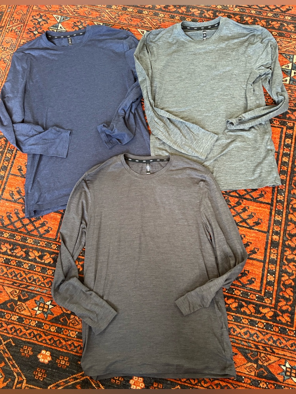 LEG3ND Legendary Crew Long Sleeve Shirts - Lot of 3